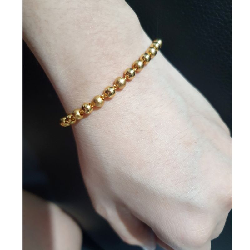 Gelang Titanium Asli gold Premium Quality Anti karat anti alergi Stainless steel  G902