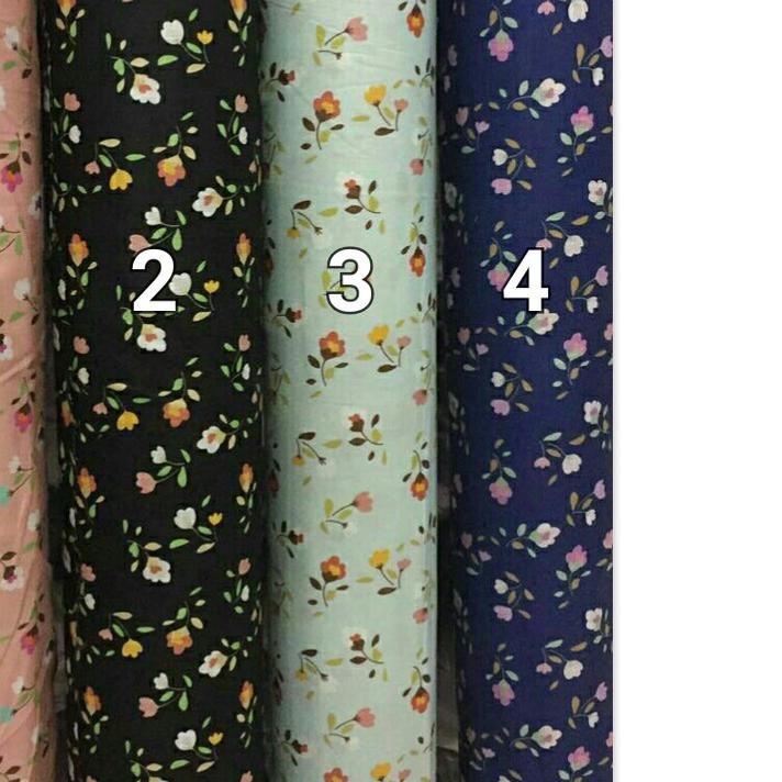 ♝ [Toko kain grosir] Kain Mukena Kain Gamis Kain Katun Jepang motif Haruka ➹