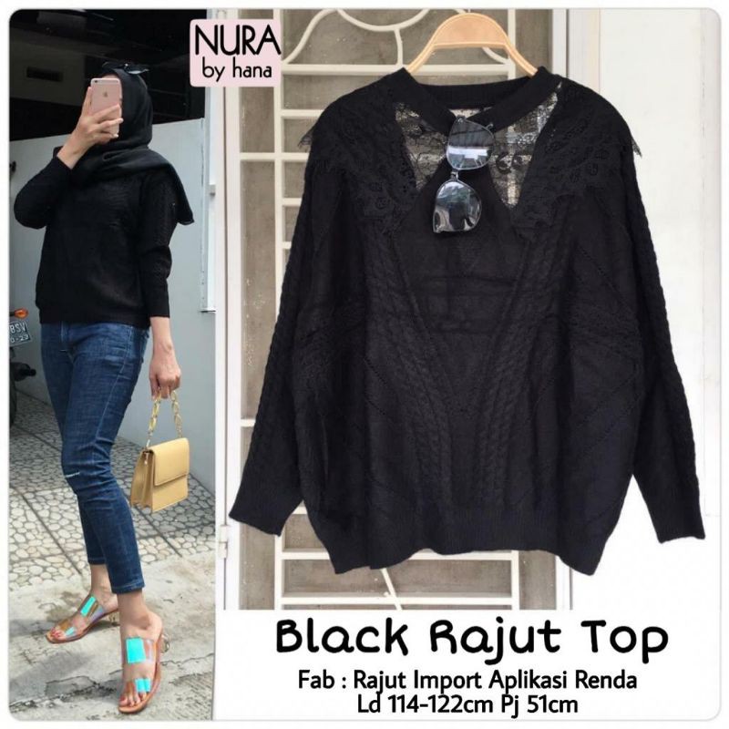 NURA RAJUT TOP NURA BY HANA