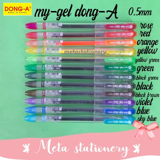 

PROMO Pulpen / Gel Pen My-Gel Dong-A 0.5mm - Sky Blue