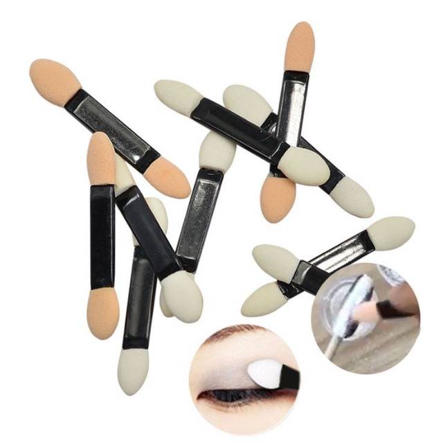 Kuas Make Up Mata / Kuas Spons / Eye Shadow disposable Eyeshadow Mini Brush