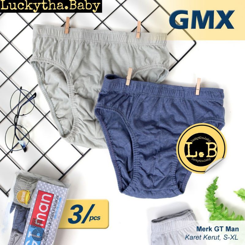 3pcs_cd pria GTman gmx s.m.l.xl/ celana dalam pria GT man / kancut GT man gmx