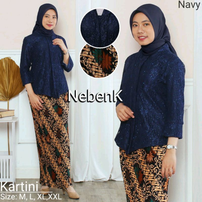 Kebaya Brukat Kartini Atasan Kebaya Floy Brukat Kartini Kebaya Wisuda Modern Best Seller-6