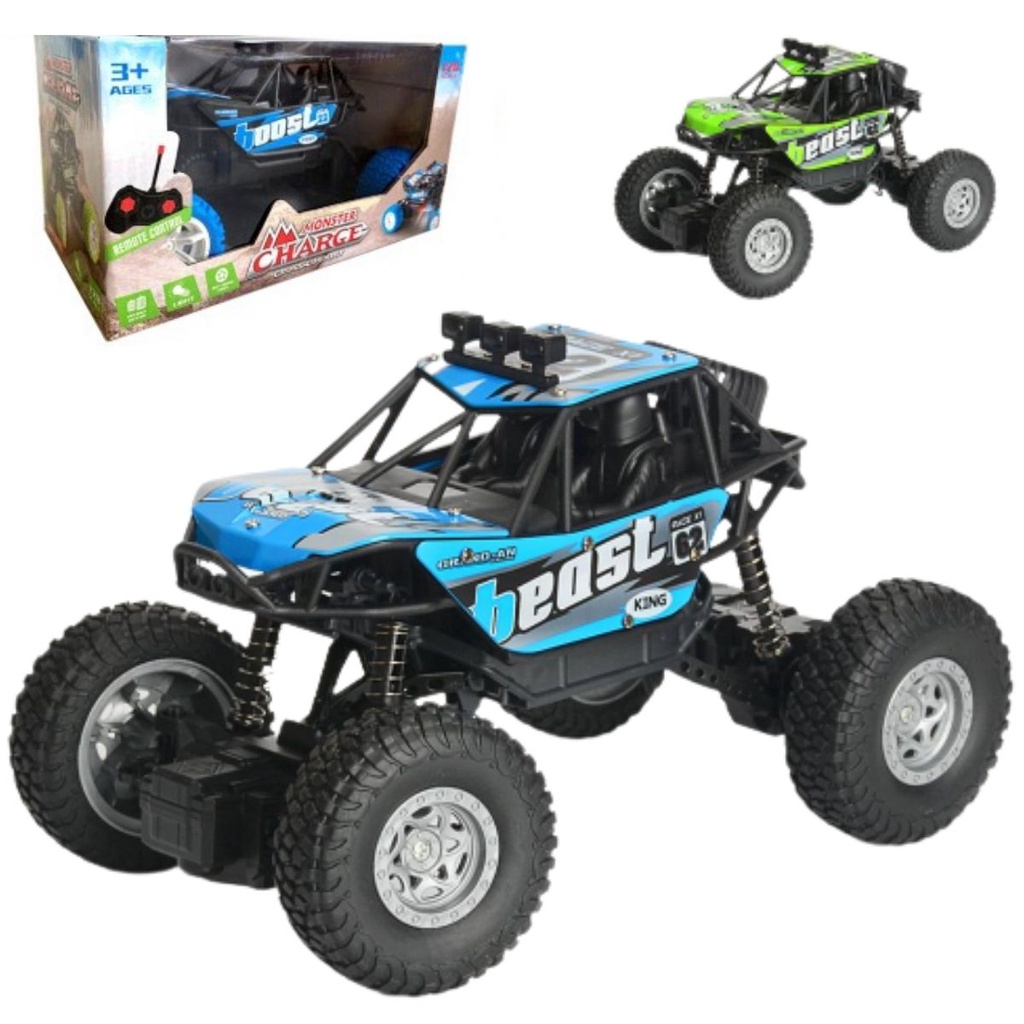 MAINAN RC MONSTER BOOST MOBIL SNEAK REMOTE CONTROL JEEP ROCK CRAWLER