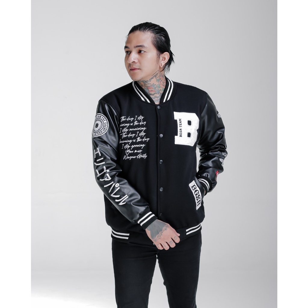 Jaket Varsity STAR BGSR Pria Wanita Baseball Versity Unisex Cewek Cowok Original