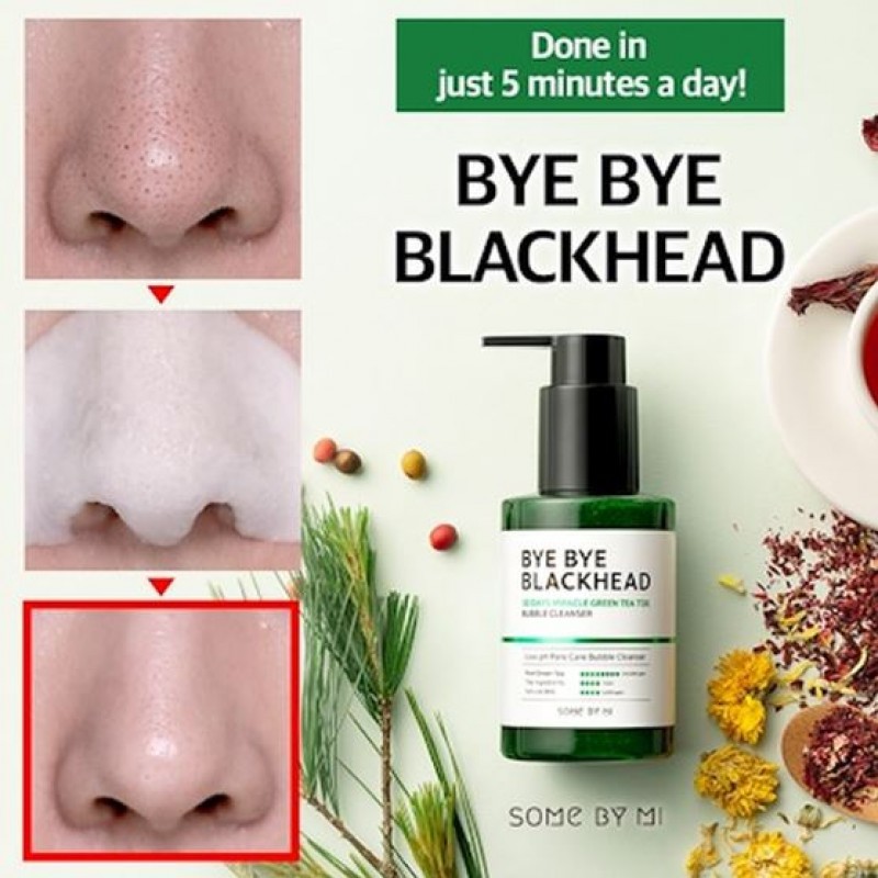 SOMEBYMI Bye-Bye Blackhead 30 Days Miracle Green Tea Textox Bubble Cleanser 120 gr