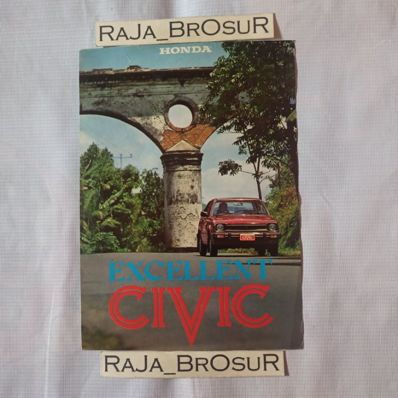 Poster brosur katalog flyer jadul lawas Honda Civic Excellent/Honda Excellent Civic 1983