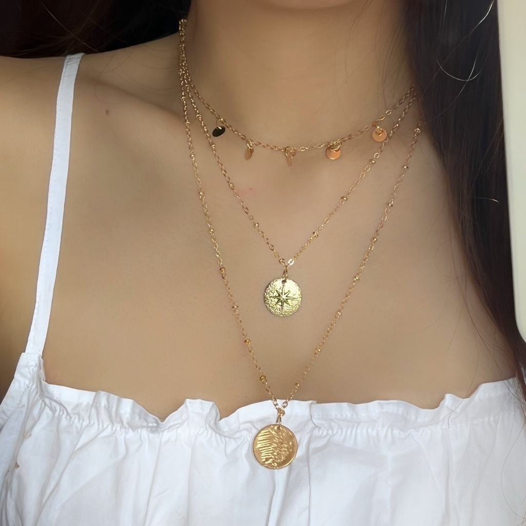 Matilda Necklace / Kalung Wanita Korea / Aksesoris Wanita / Kalung Rantai / Kalung Aesthetic / Kalung Layer Pendan