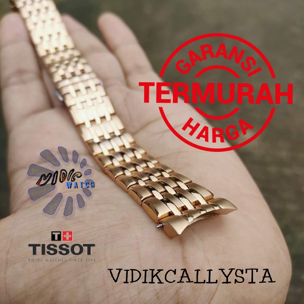 Tali Strap Rantai Tissot 1853 Le Locle T41 19mm Rose gold 316L