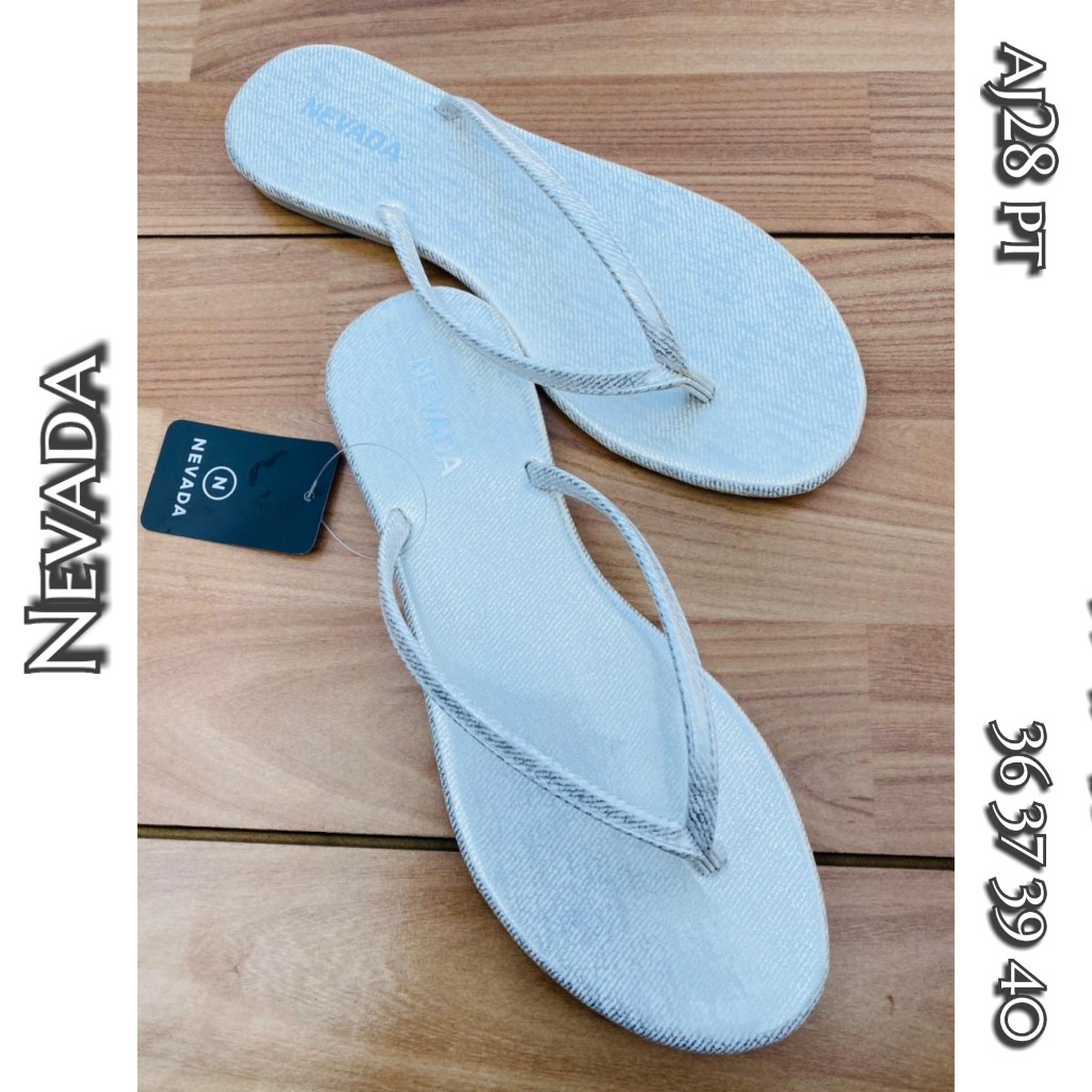 sandal jepit aj28 putih