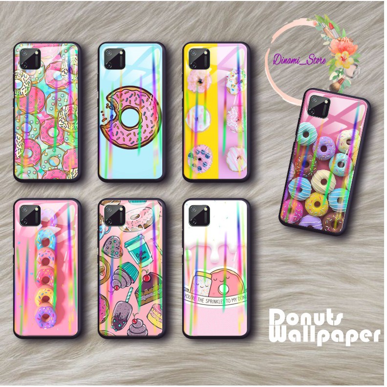 back case glass aurora Donuts wallpaper Vivo Y91 Y17 Y12 Y15 Y93 Y95 Y81 Y83 Y71 Y53 y20 Y30  DST310