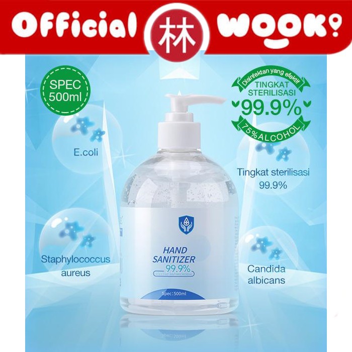 Qole HS002 500 ML Hand Sanitizer Gel 99.9% Tingkat Sterilisasi