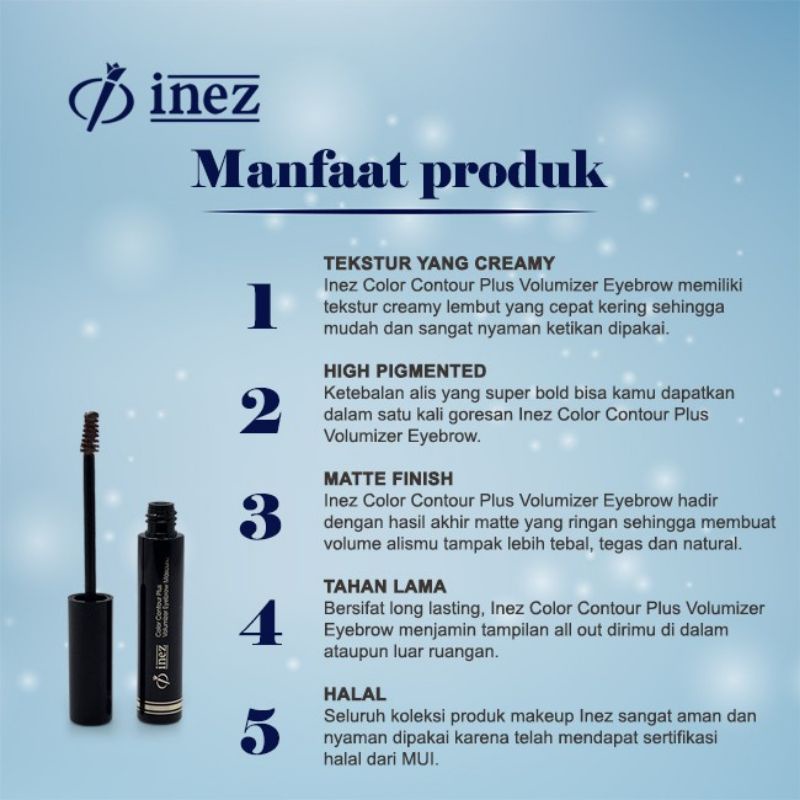 INEZ Color Contour Plus Volumizer Eyebrow