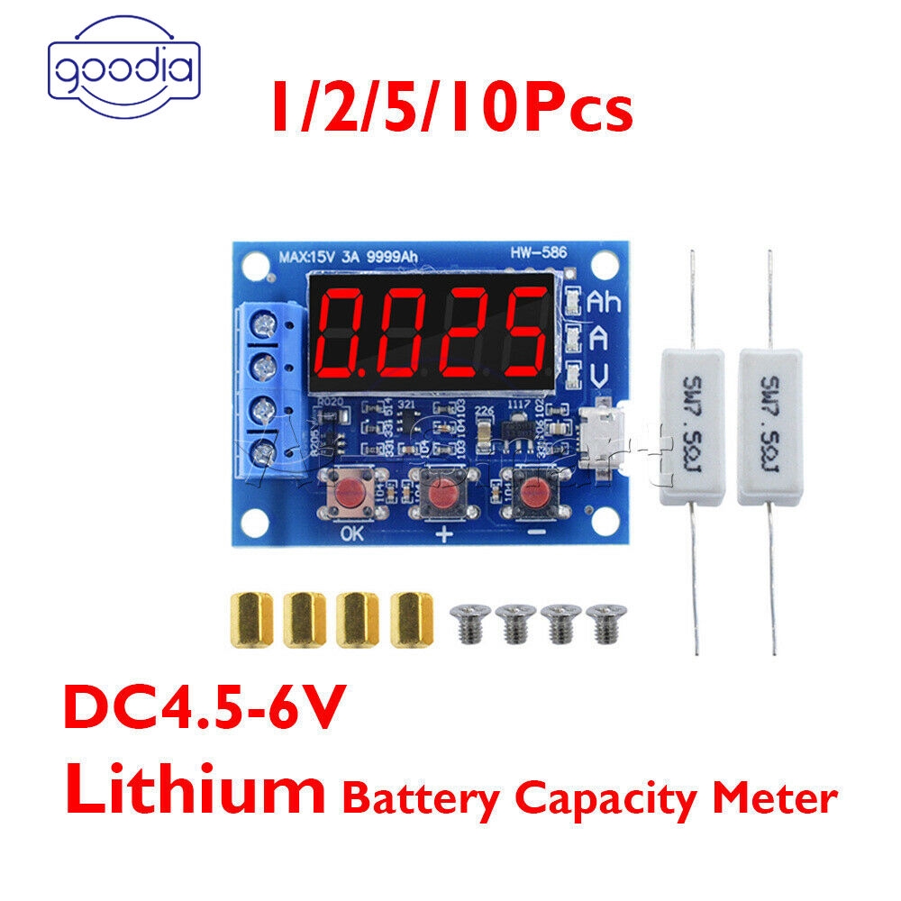 ✈【Fast/COD】✈  18650 Li-ion Lithium Lead-acid Battery Capacity Meter Discharge Tester 1.2-12VDC