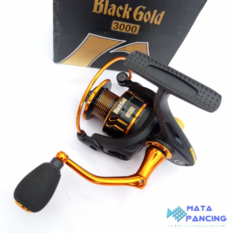 Reel gantari black gold power handle 1000 2000 3000 4000 6000 smooth rotation casting jigging spek screw in power handle