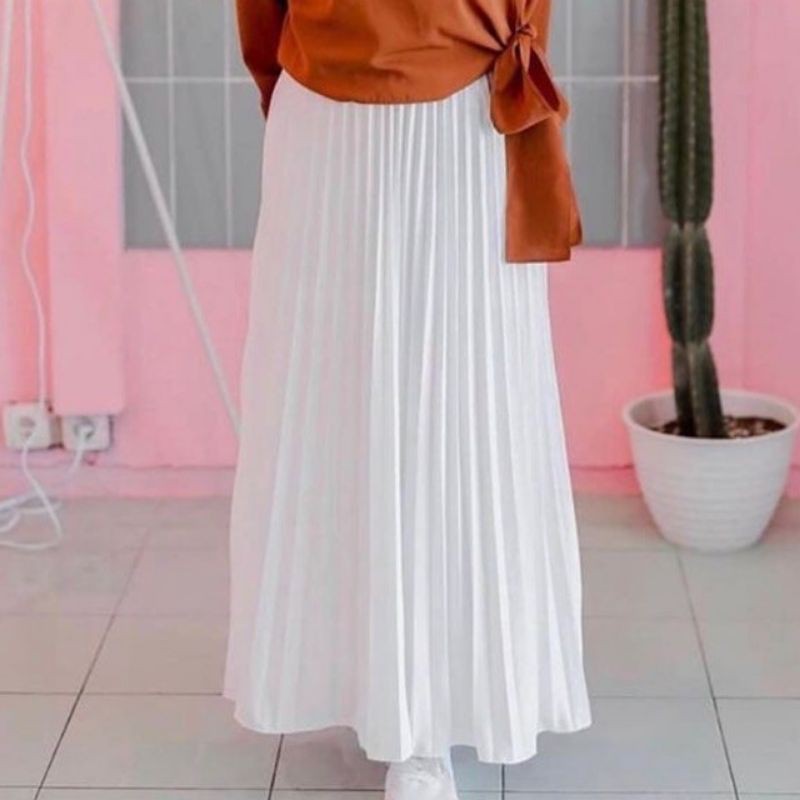 ready Medan rok plisket cantik