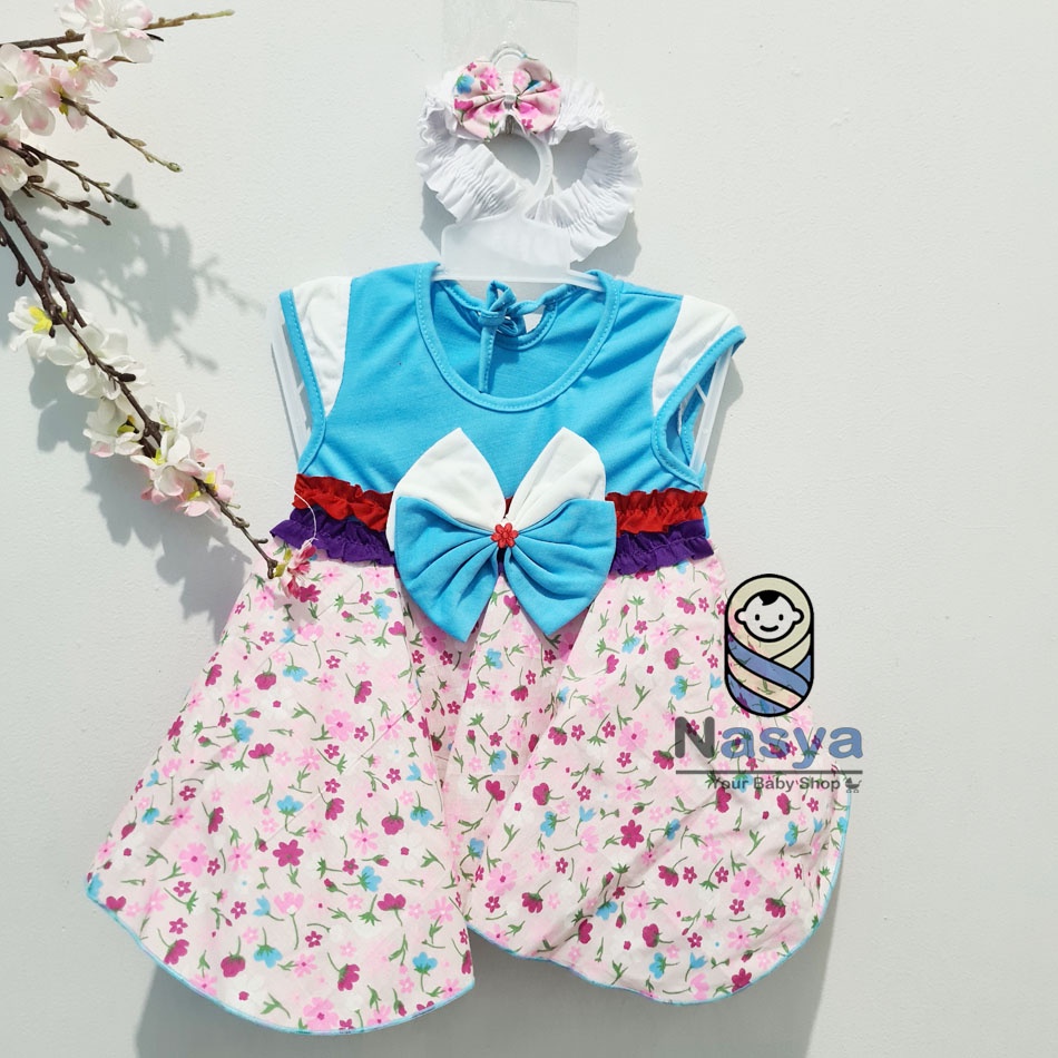 [P-007] Dress Bayi New Born ( 0-6 month) / Baju Bayi Perempuan