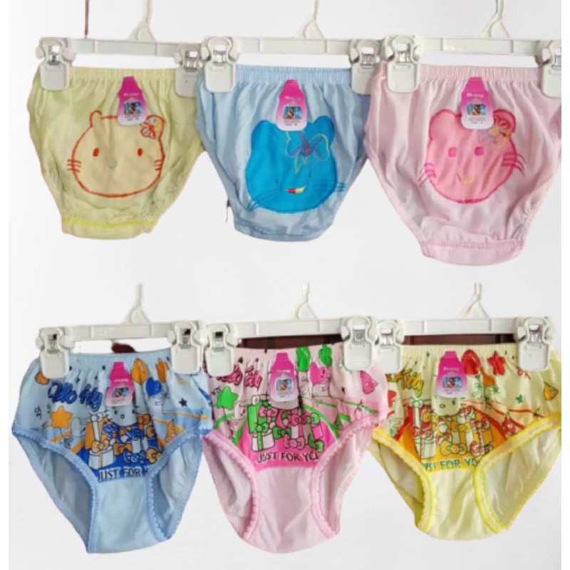 CELANA DALAM ANAK CEWEK MOTIF USIA 1-6 TAHUN