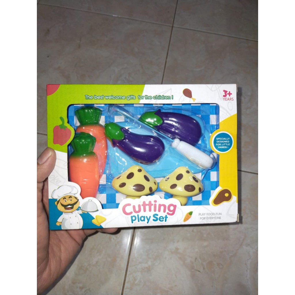 Mainan Edukasi Buah Sayur Potong / Cutting Play Set