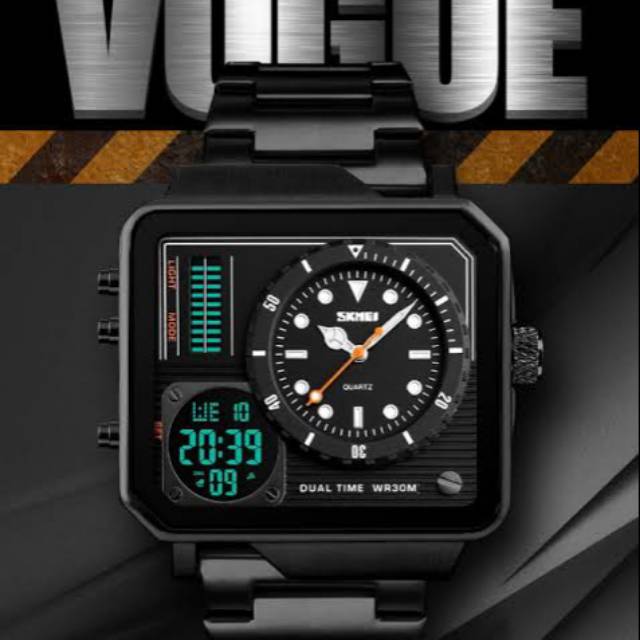 Jam Tangan Pria Merk SKMEI SK1392 Black Original