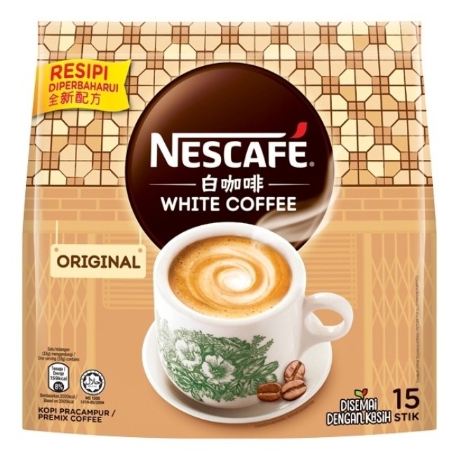 Nescafe White Coffee Original With Milk Malaysia ( 15 x 36g )