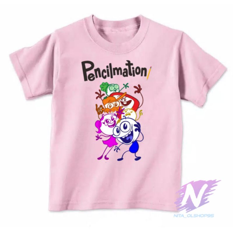 kaos anak kartun pencilmation