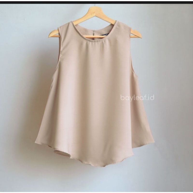 JUMBO SLLEPELLES Blouse Innar Tanpa Lengan Terbaru Atasan Blouse Wanita Tangtop Wanita Baju Atasan Big size L .XXLMurah