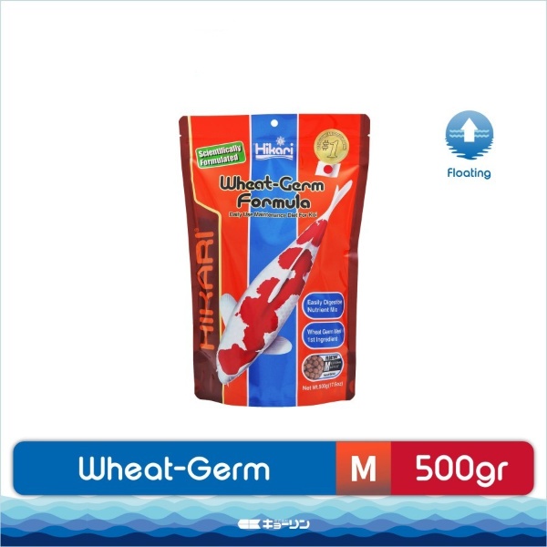 Hikari Wheat Germ Formula M Medium Floating 500 gr gram Pakan Ikan Koi