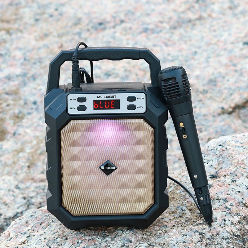 [✅COD]1803BT  Portable Speaker+mac speaker 5 inch FM Radio / USB / SD / AUX  speaker sound woofer
