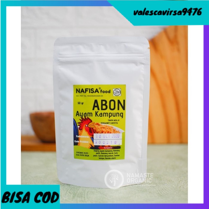 

⭐BISA COD⭐ NAFISA ABON AYAM KAMPUNG 50GR