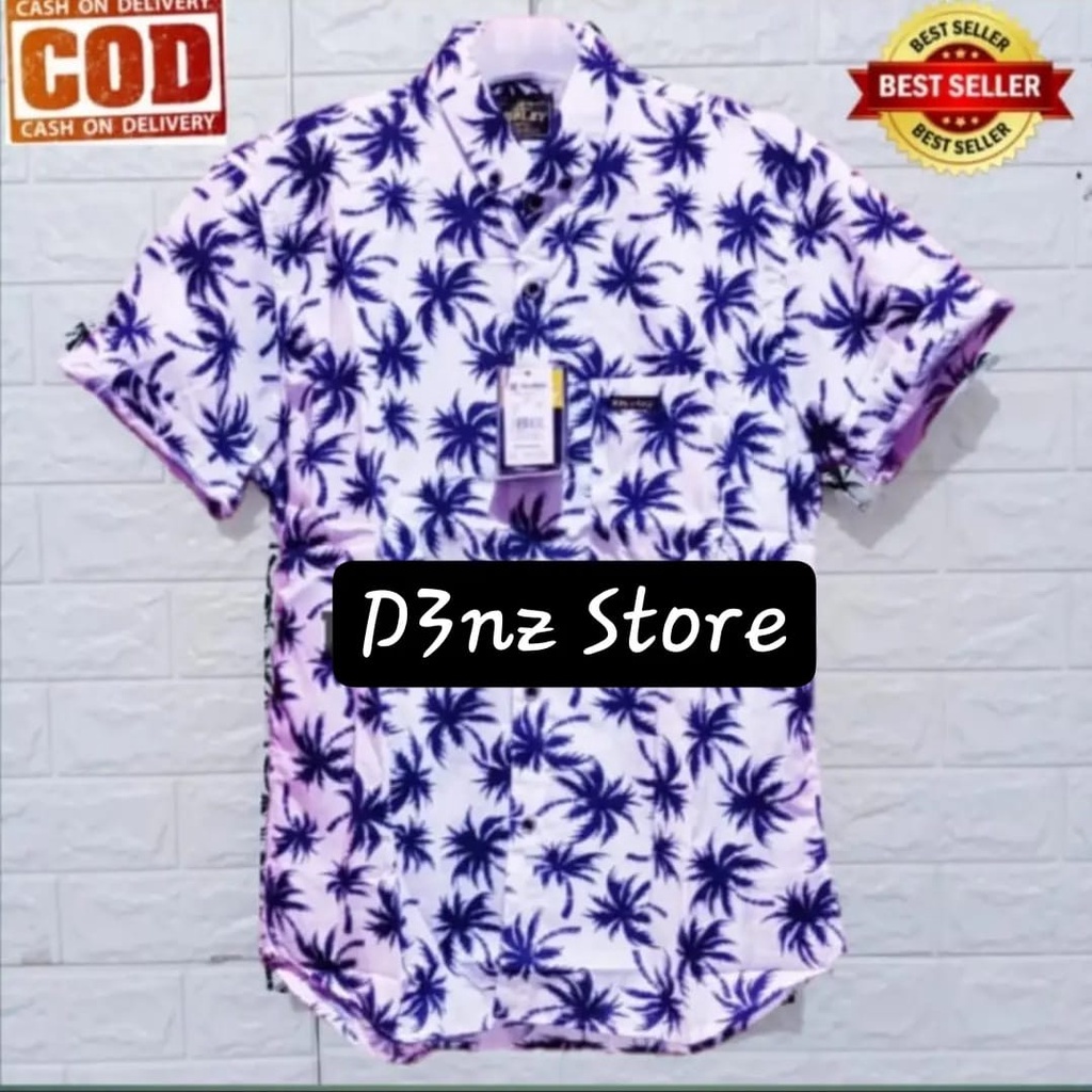 Kemeja Pantai Pria / Kemeja Pantai Lengan Pendek / Kemeja Full printing /Kemeja Pria Lengan Pendek