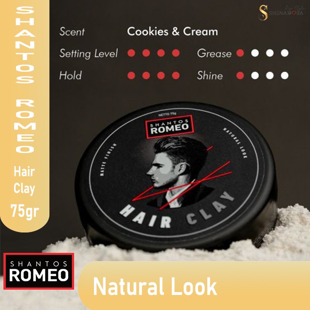 Shantos Romeo Hair Clay 75 Gram