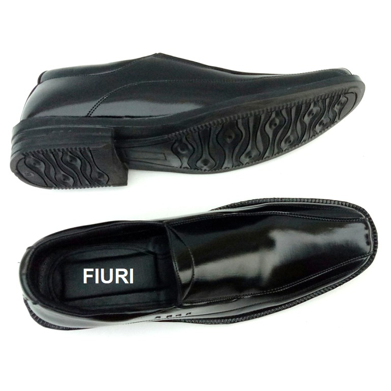 FIURI SB 6  - Sepatu Pantofel 38-44 Kerja Pria - Pantopel Kantor Hitam - Pantofel Pria Murah