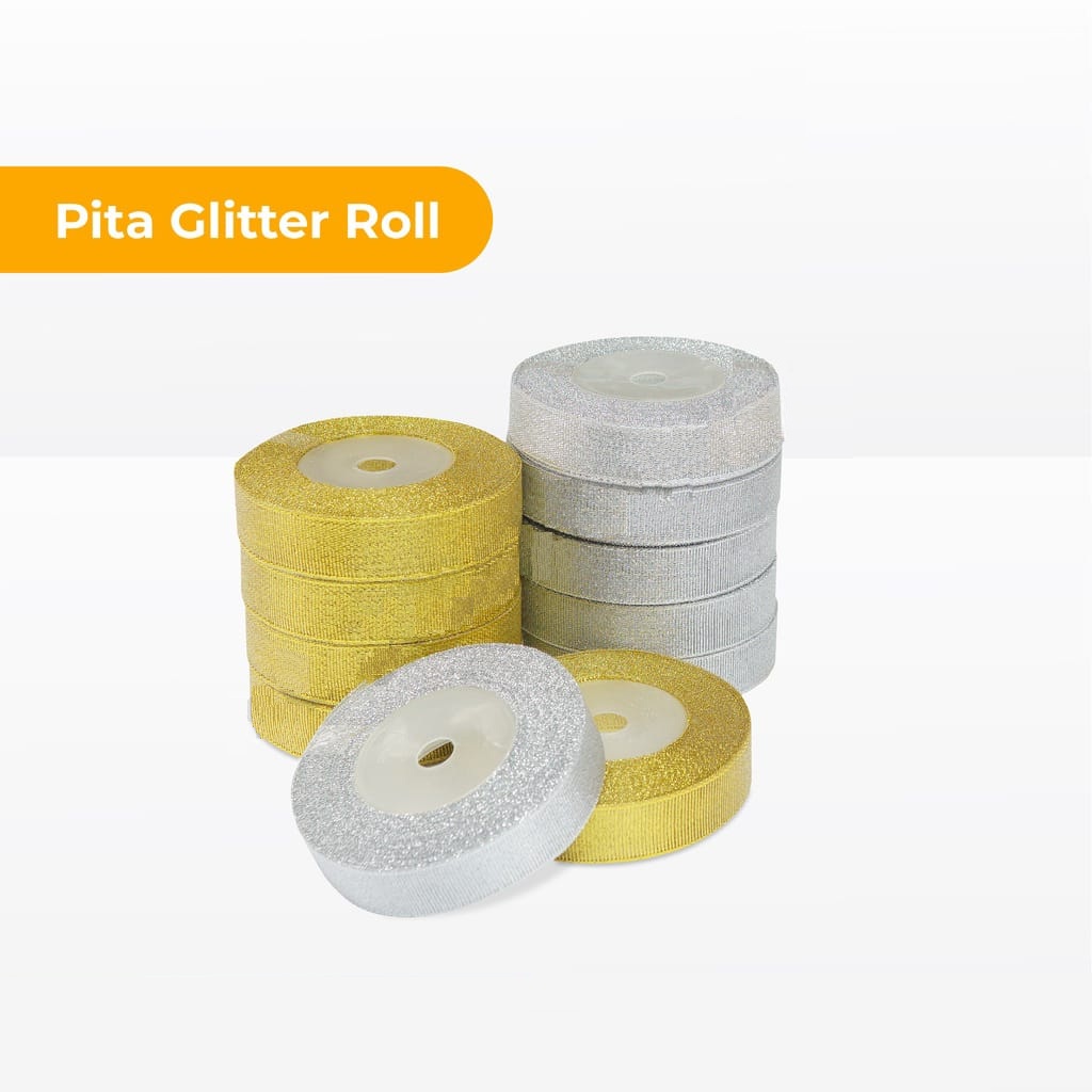 

Pita Gliter (0,75"/2cm) per roll (25yard) pitakado/pitaemas/hampers/pita