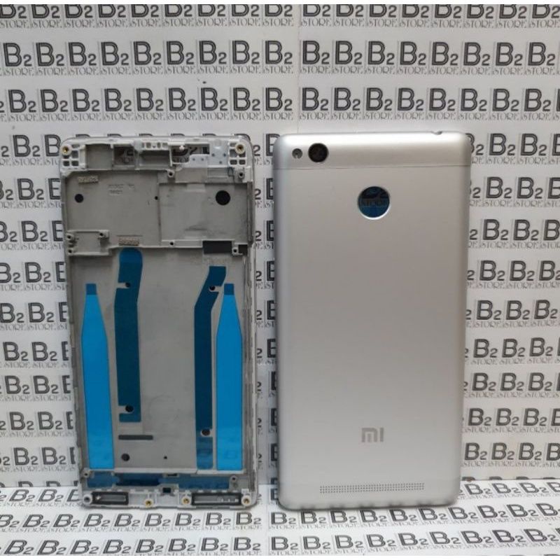 FRAME+BACKDOOR XIAOMI REDMI 3S / 3 PRO KESING CASING FULLSET ORIGINAL