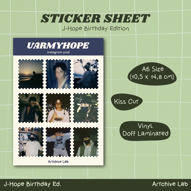 

Uarmyhope Sticker Sheet (J-Hope Birthday Ed.)