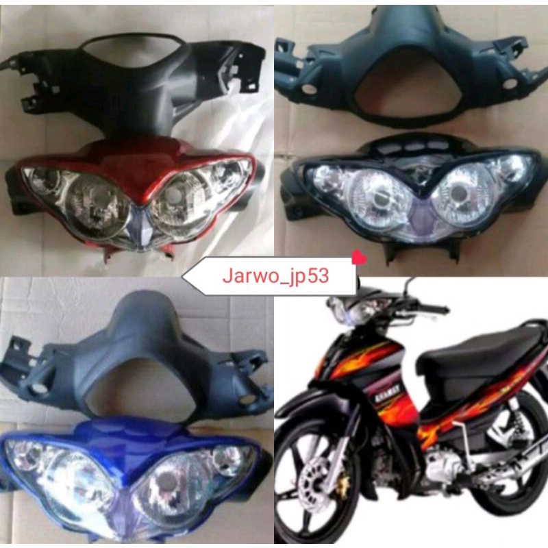 Batok Kepala Depan Full Set Yamaha Jupiter Z Burhan Hitam / Batok Full Set Yamaha Jupiter Z Burhan H