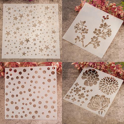 [Jianxin] Bayar di Tempat]Cetakan Lukis DIY untuk Dekorasi Scrapbook/Album/Kue/Kopi