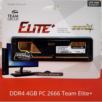 MEMORY RAM TEAM ELITE PLUS DDR4 4GB 2666MHZ PC 21300