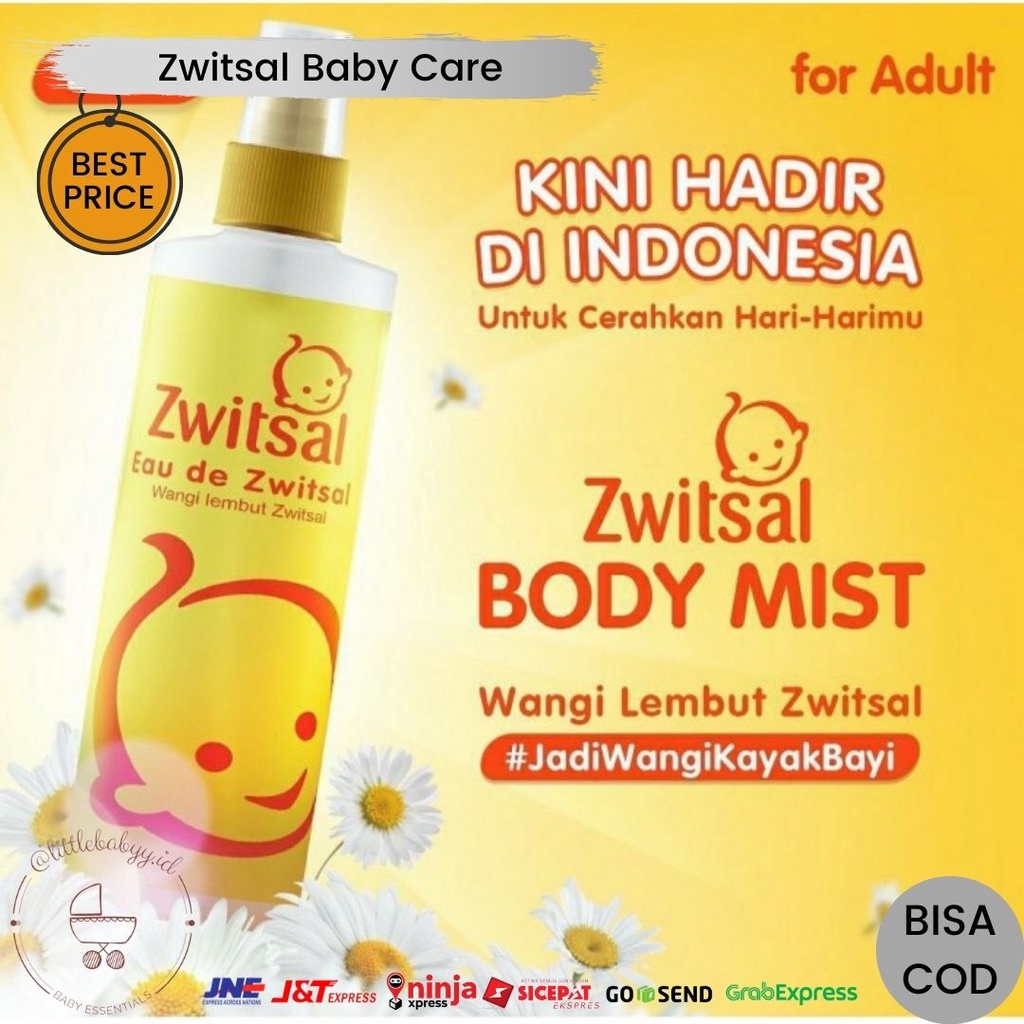 Zwitsal Eau De Toilette Body Mist 100ml | Parfum Zwitsal untuk Dewasa