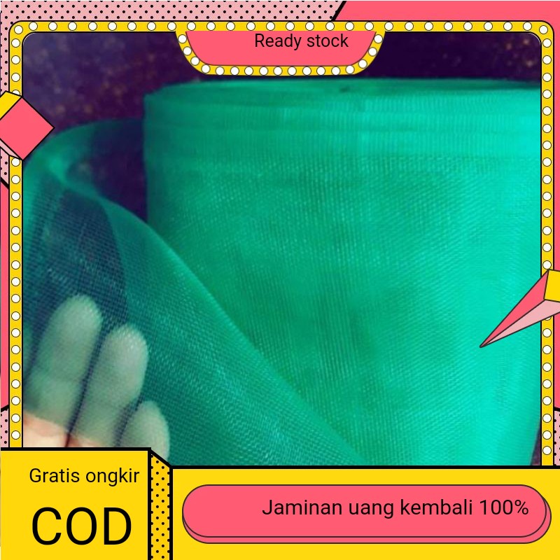 waring jaring kasa hijau,lebar 2 meter, bahan kandang bsf termurah