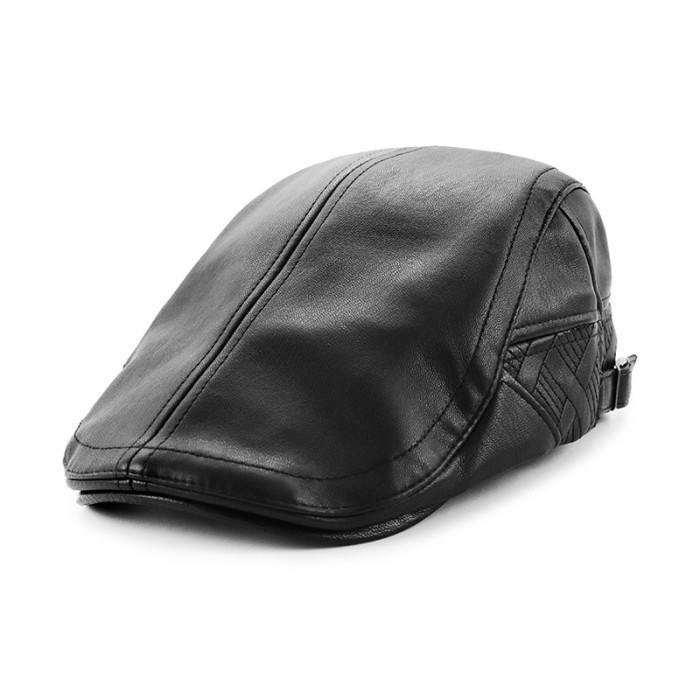 Topi Pet Kulit Pria Topi Model Copet Jamont TK10