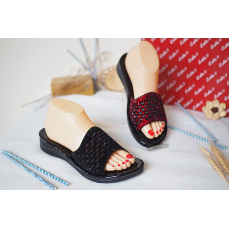 SANDAL WEDGES IMPOR WANITA CALBI  RAX 1809 BISA COD