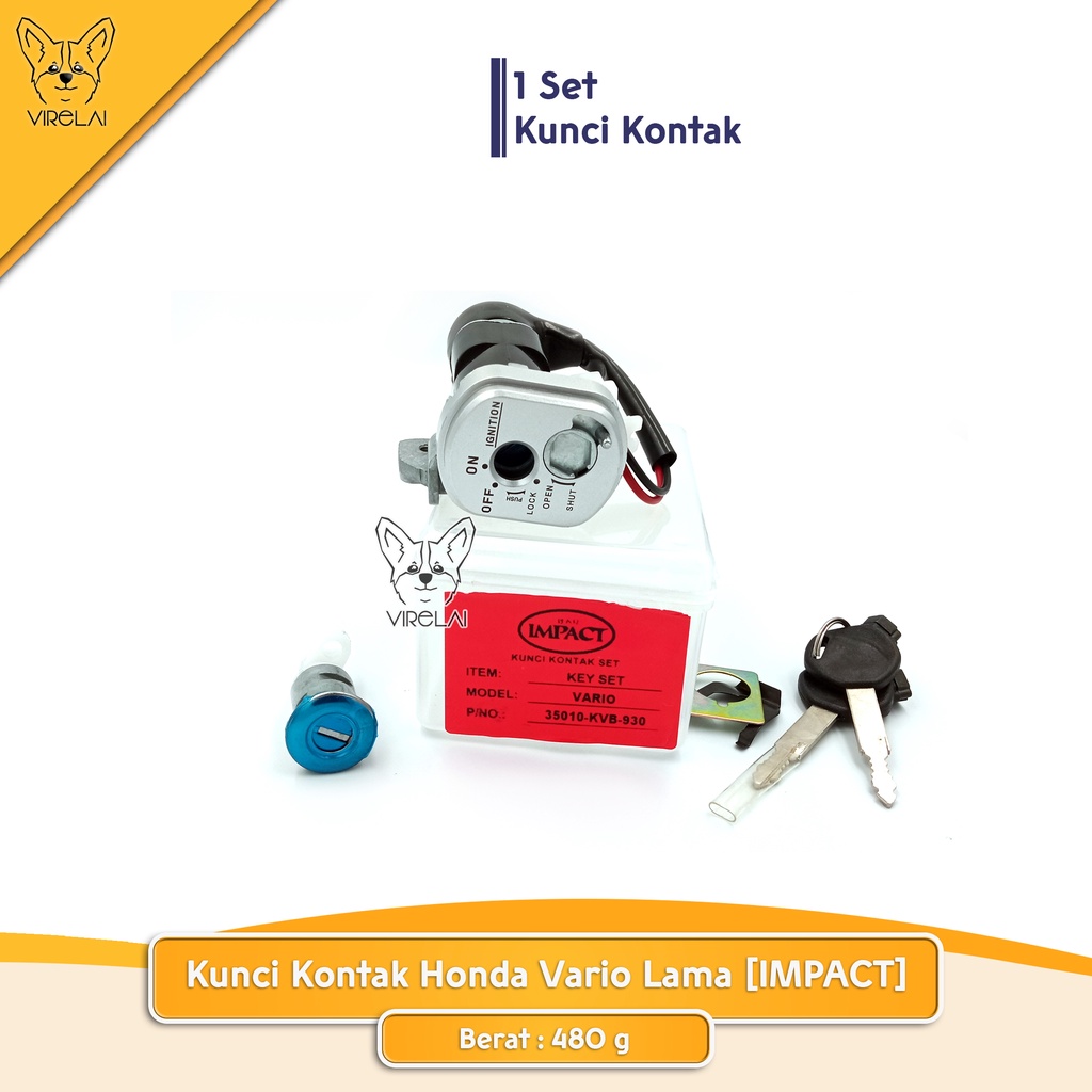 Kunci kontak Honda Vario Lama / Karbu / Vario CBS / Vario 125 FI [Impact]