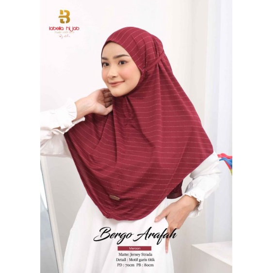 hijab ARAFAH Pet / Bergo Arafah /Arafa Labella hijab