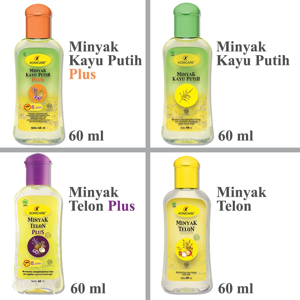 Minyak Telon Kayu Putih Plus KONICARE 60 125 ml ENS