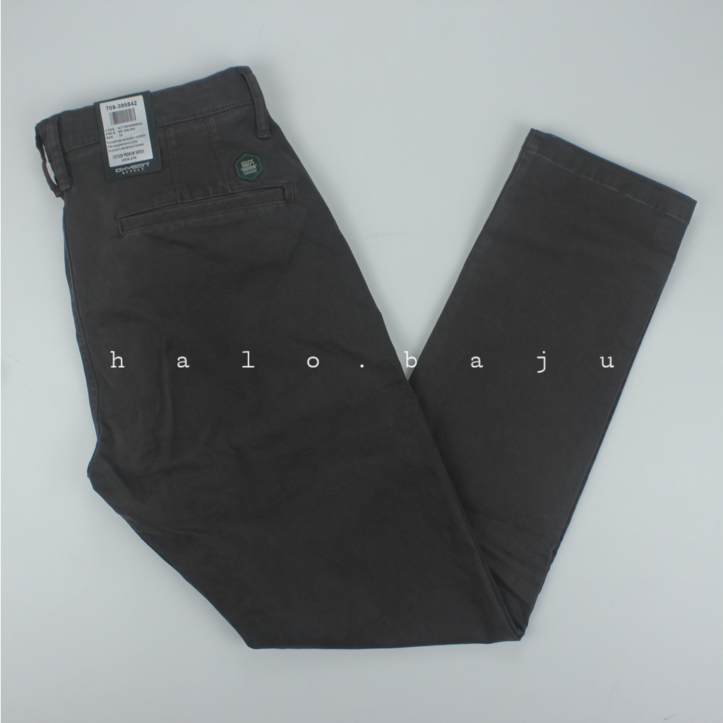 OXYGEN DENIM ORIGINAL (708-395842) Celana Chinos - Katun Pria Slim Fit Stretch (Karet)