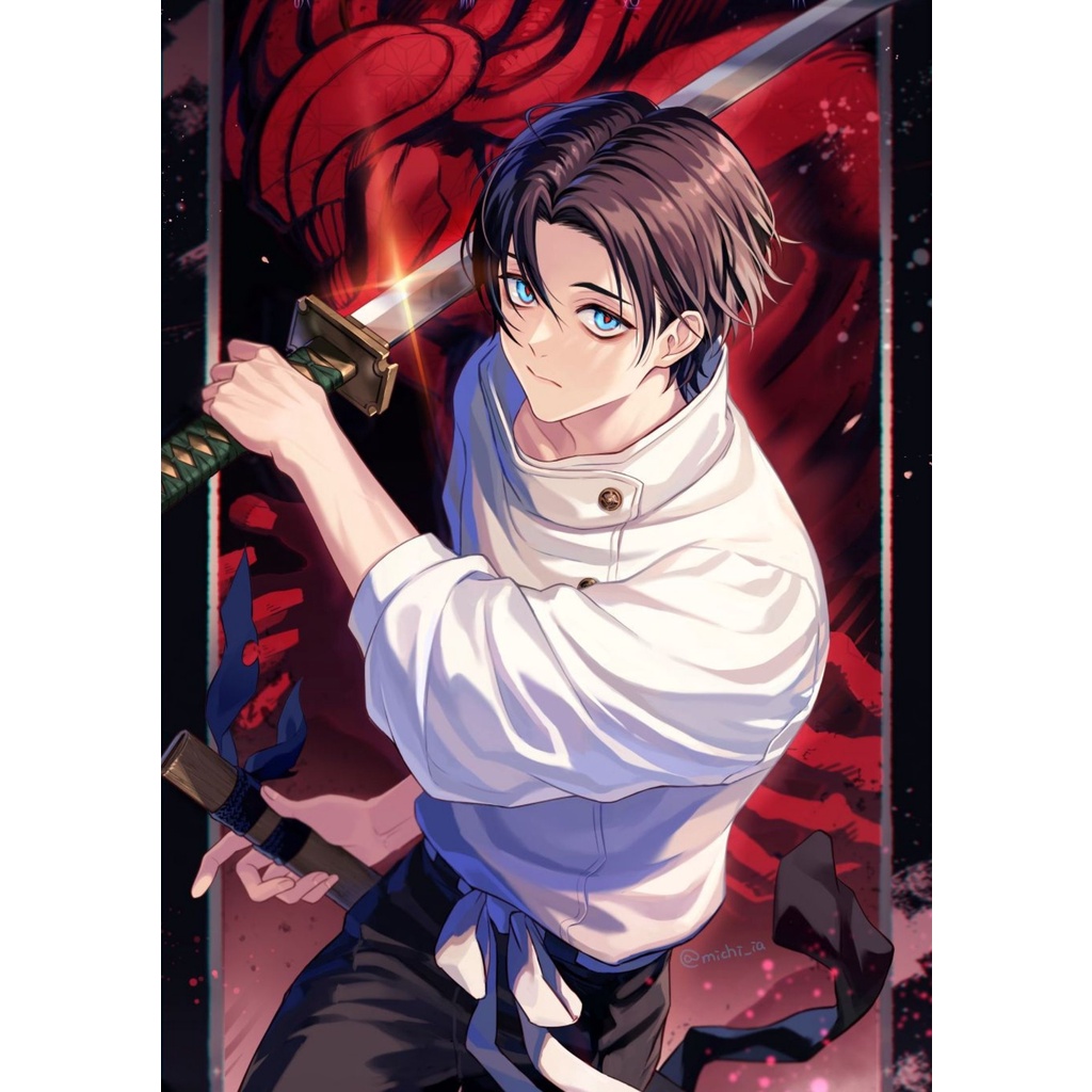 POSTER JUJUTSU KAISEN (12 Free 1) - POSTER ANIME - POSTER CUSTOM-JJKS 9