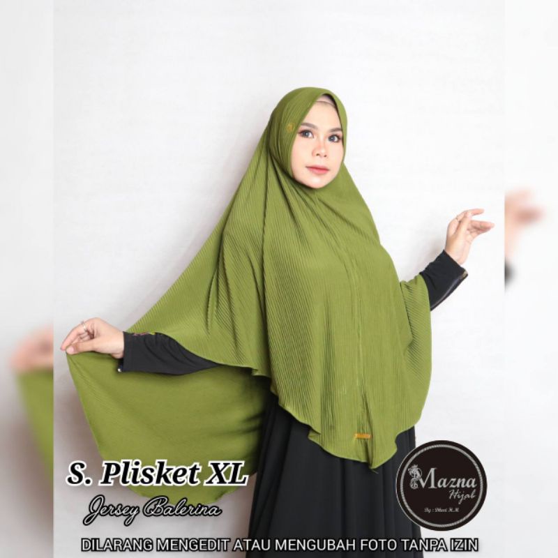 JILBAB INSTAN PLISKET ""MZ PLISKET XL"" ORI MAZNA BY DHENI HM