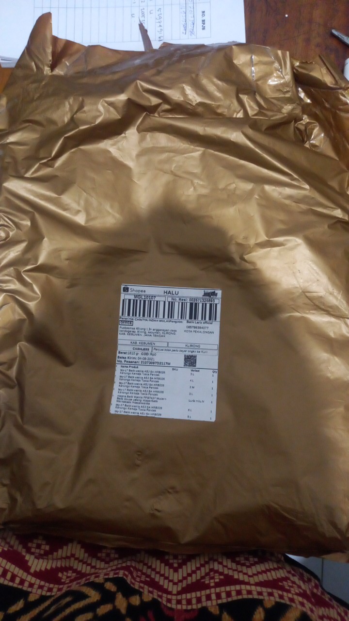 Tey-17 Batik Wanita Asj Sa Hrb026 Kenongo Kemeja Tosca Pendek